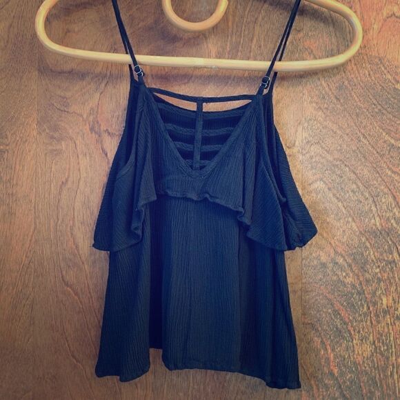 Full tilt black crop top Size Medium - Picture 6 of 8